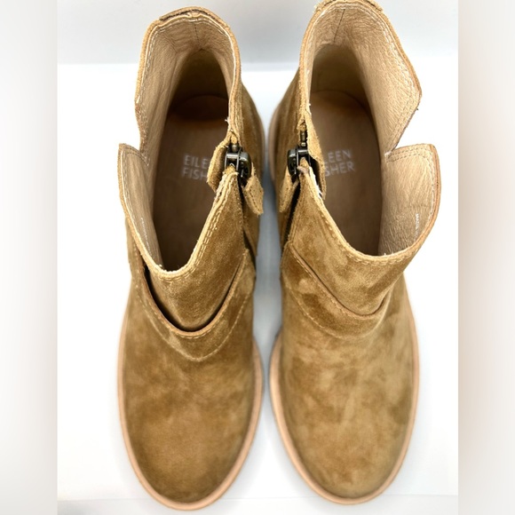 NWOT Eileen Fisher Cargo Platform Wedge Ankle Bootie. Color: Savana Size: 6.5 - Picture 9 of 15